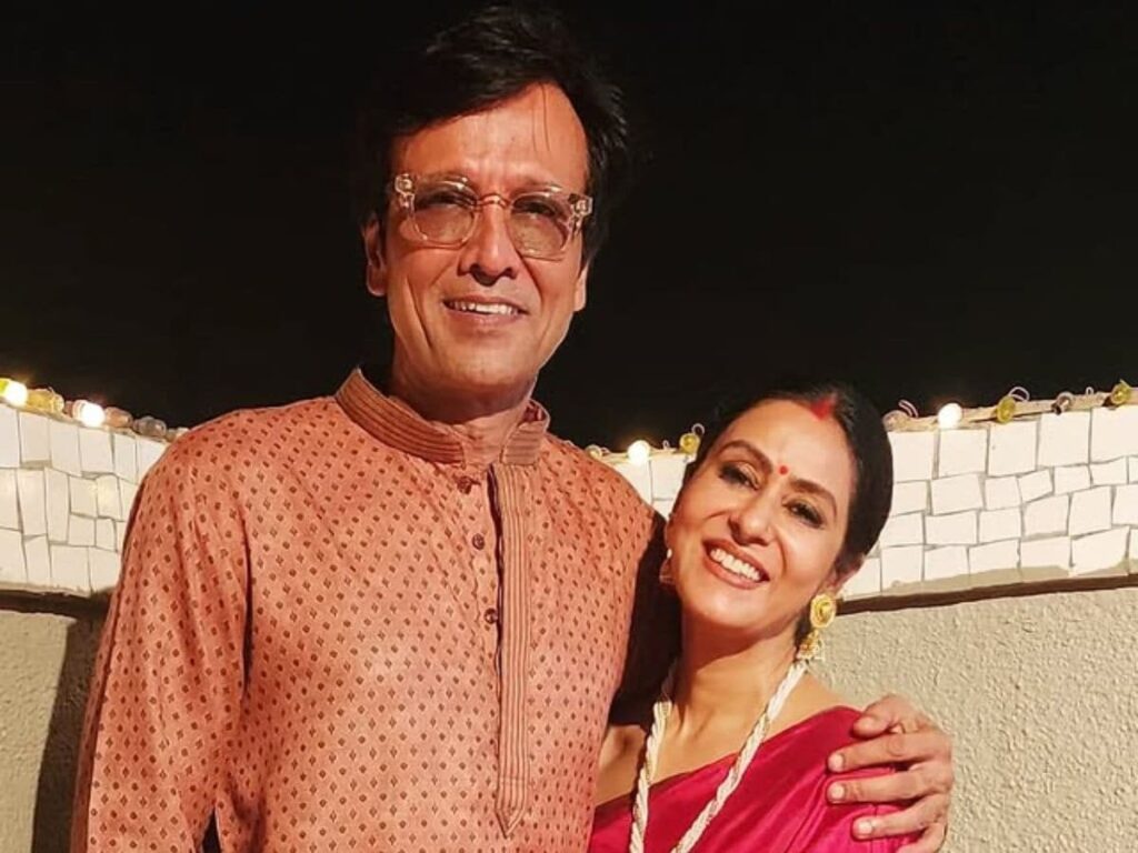 KK Menon with wife Nivedita Bhattacharya