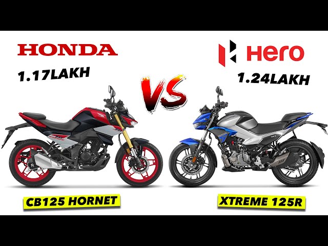 honda cb125 hornet vs hero xtreme 125r