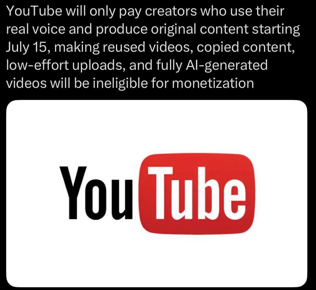 "YouTube Monetization Rules 2025"