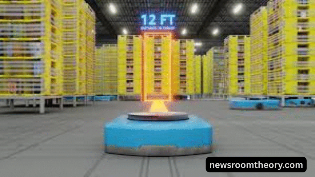 Amazon Robotics, Tokyo Fulfillment Center, Amazon AI Robots, DeepFleet Amazon, Amazon Japan Center, ऐमजॉन रोबोट्स, टोक्यो फुलफिलमेंट सेंटर, अमेजन गोदाम जापान, AI और रोबोटिक्स, ई-कॉमर्स डिलीवरी