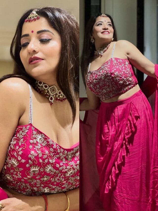 गुलाबी ड्रेस में मोनालिसा का नया अंदाज़, फैंस बोले – भोजपुरी क्वीन लौट आइए!
