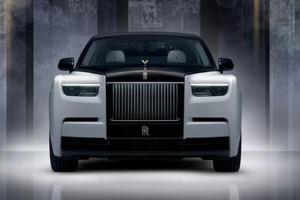 Luxury car with iconic design.