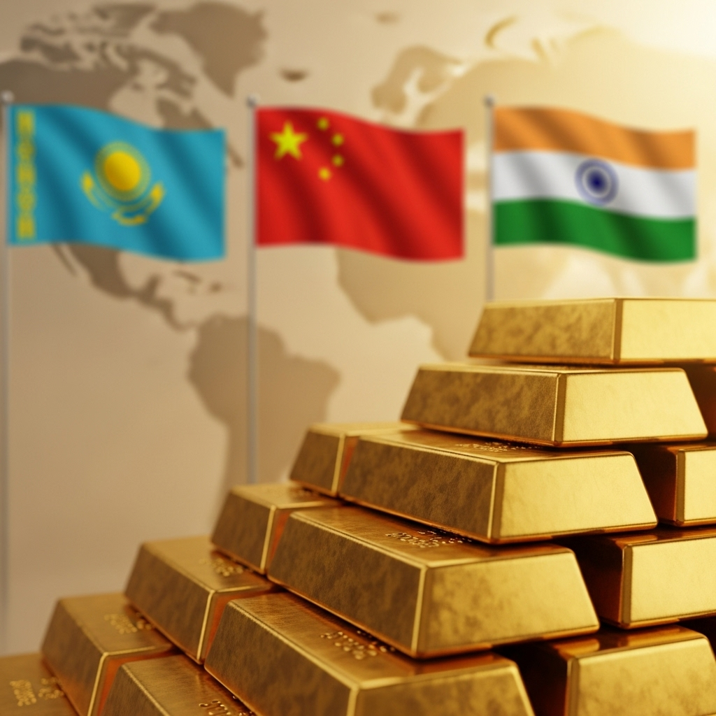 India, China and Kajakhstan